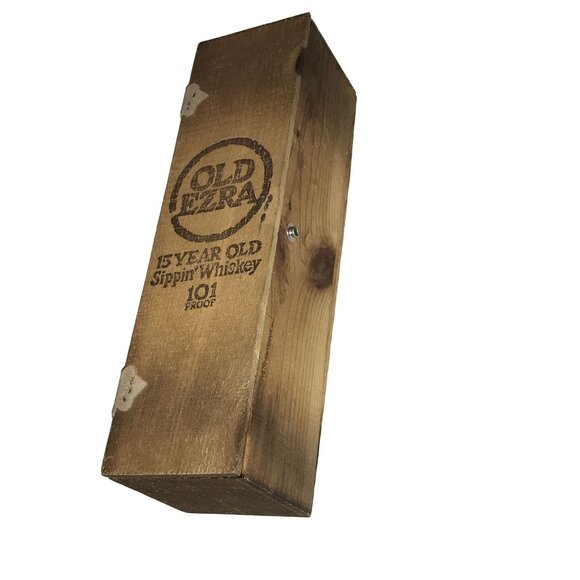 Western Ezra Whiskey Liquor Cocktail Bartending Wooden Box Display Case - Picture 4 of 10